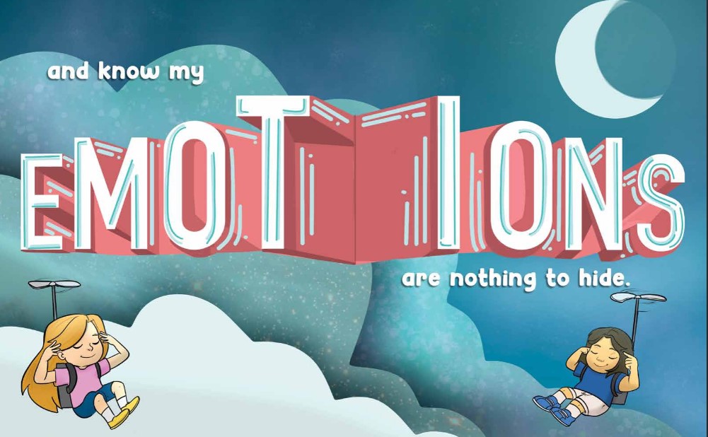 I know my emotions are nothing to hide page spread from I Soar With Wings book